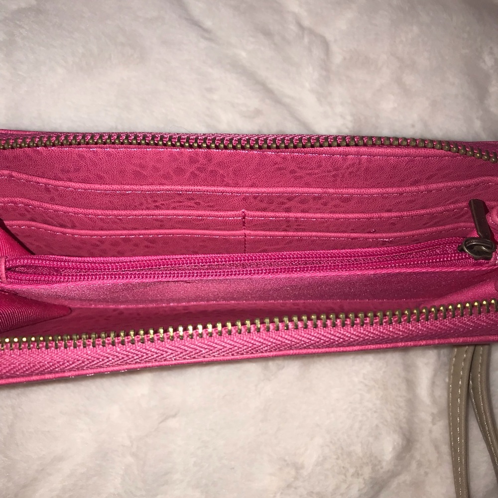 Pink Wallet Wristlet - Picture 3 of 4